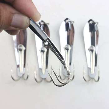 Casting Stainless Steel Fishing Spoon Lure-Ocean Boat & Ice Fishing Trolling Bait for Bass & Carp 40g – Metal Jig – view 1