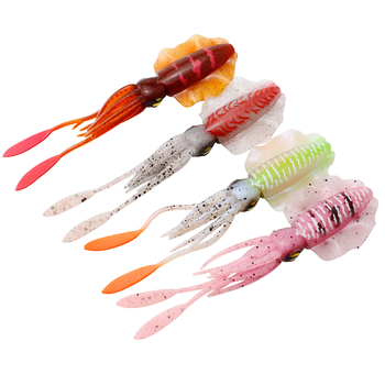 New Arrival CHEERY Squid UV Bionic PVC Artificial Soft Bait 10cm 20cm for Saltwater Lure Fishing & Boat Fishing – Soft Lure – view 1