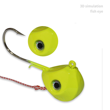 120g Plastic & Lead Jig Head Double Hook with 3D Eyes for Bass Marlin & Pike-Lure Fishing in Lake & Saltwater – Metal Jig – view 1