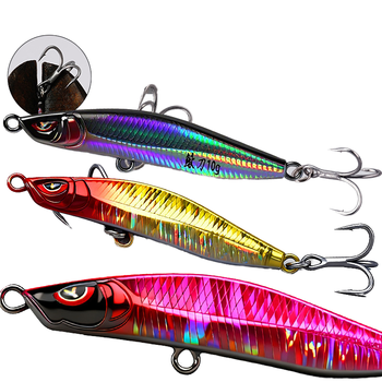 1 OUTKIT 1Pcs Metal Jigbait Spinning Lure 10g-22g Sea Fishing Saltwater Fish Bait Trolling Jigging Wobbler Laser Cover – Metal Jig – view 1
