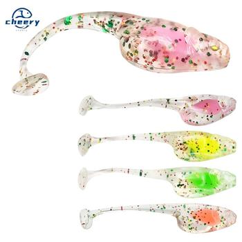 CHEERY Mini 5cm 1.3g Soft Lure 1 Small Luminous Plastic Fishing Baits Bass Trout Zander Ocean River Lake Stream Fishing – Soft Lure – view 1