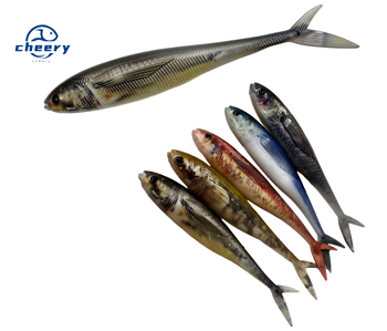 CHEERY 12cm 3D PVC Fork Tail Fishing Bait Soft Plastic Lure for Ocean Boat River Lake Sea Stream Fishing – Soft Lure – view 1
