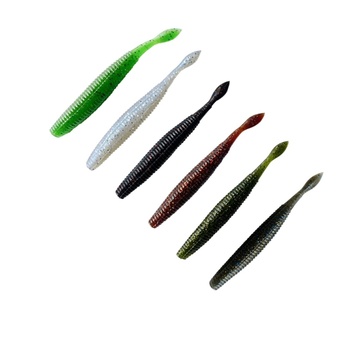 Lure Bionic Artificial Soft Bait Needle-tailed Needlefish Spiral-patterned Stainless Steel 81g Multi-color Fishing Lure – Soft Lure – view 1