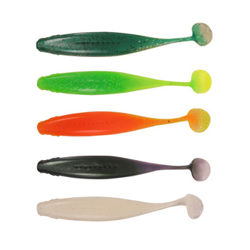 Lure T-Tail Soft Bait 8g Multi-Color Stainless Steel Bionic Artificial Bait for Sea Bass Glossy – Soft Lure – view 1
