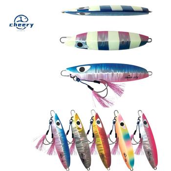 CHEERY Lure Iron Plate Artificial Hard Bait Metal Jig Wholesale Glow-in-the-Dark Falling Slow-Rolling Lead Fish Without Hooks – Metal Jig – view 1