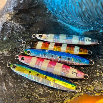 In Stock Wholesale Artificial Hard Bait Metal Jig 35g Sea Fishing Slow Jigging Lure for Saltwater Fish – Metal Jig – view 1