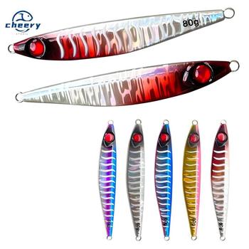 CHEERY Sea Fishing Stainless Steel Iron Plate Bait Lure Night-Luminous Slow-Rolling Double Hooks Reinforced Three-Prong Hook – Hooks – view 1