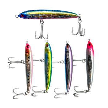 Stainless Steel Lure Long-Cast Sinking Pencil Bait Zigzag Swim Action Kingfish Grouper Spanish Mackerel Freshwater Fishing – Pencil – view 1