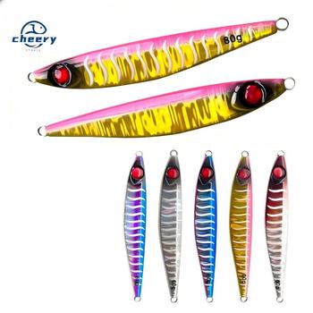 CHEERY Sea Fishing Jig Lure Iron Plate Bait for Spanish Mackerel Glow-in-the-Dark Steel Wire Hook Fast Twitching Boat Fishing – Metal Jig – view 1