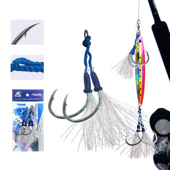 Bestseller Iron Plate Double Hook Lure Corrosion-Resistant Strong Pulling Power Sea Fishing Boat Fishing – Hooks – view 1