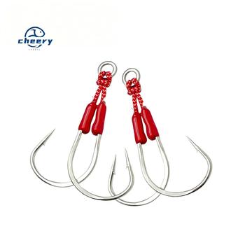 CHEERY High-Carbon Steel Double Hook for Sea Fishing Corrosion-Resistant 5x Reinforcement Big-Bait Lure Targeting Tuna & Bonito – Hooks – view 1