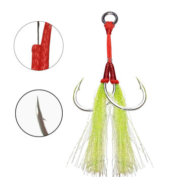 Bestseller Iron Plate Hook Built-in Soft Steel Wire Luminous Bite-Resistant Corrosion-Resistant Double Hook Lure Sea – Soft Lure – view 1