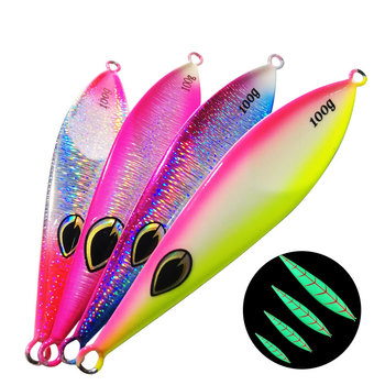 Slow-Rolling Iron Plate Lure Lead Fish 80/100g 150g 200g 250g 300g Mackerel Sea Fishing Boat Fishing Artificial Bait – Lure – view 1