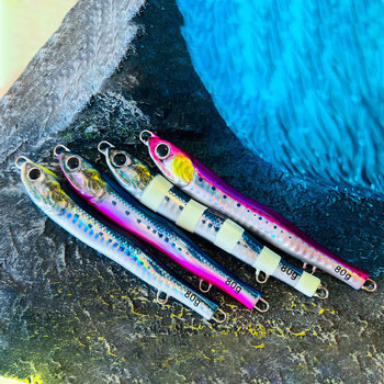 Lure S-Shaped 3D Printed Metal Jig Spanish Mackerel Bait Falling Metal Jig Lure with Hooks Sea Fishing – Metal Jig – view 1