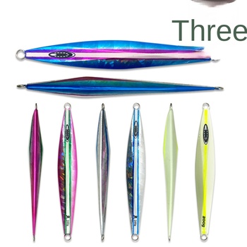 Lead Iron Plate Metal Jig Fish Lure for Sea Fishing Glow-in-the-Dark Laser Bionic Artificial Bait No Hooks – Metal Jig – view 1
