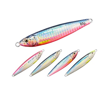 Cross-Border Dedicated Metal Jig Lure Source Factory Direct Sales Iron Plate Jig with Hooks Lead Fish Jig for Mackerel – Metal Jig – view 1