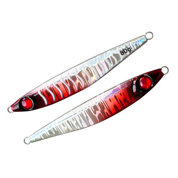 Boat Fishing Lure Iron Plate Bare Metal Jig Long-Distance Sea Fishing Bait 40g 60g 80g Slow Jigging No Hooks Mackerel – Metal Jig – view 1