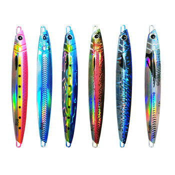 Bestseller Slow-Jigging Iron Plate Lead Fish UV 3D-Printed Lure Sea Fishing Boat Fishing Mackerel Metal Artificial Bait – Metal Jig – view 1