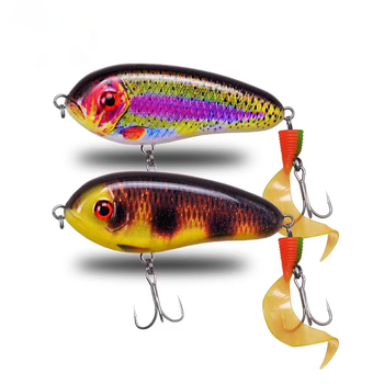 Lure 25g Freshwater Biomimetic Artificial Fish Jerkbait Solid Slow-Sinking Pike Lure Bait 60-115mm 35 – Minnow – view 1
