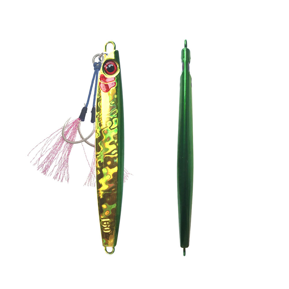Bestseller Slow-Rolling Iron Plate Lead Fish Luminous Lure Sea Fishing Boat Fishing Mackerel Metal Artificial Bait – Hard Lure – view 5