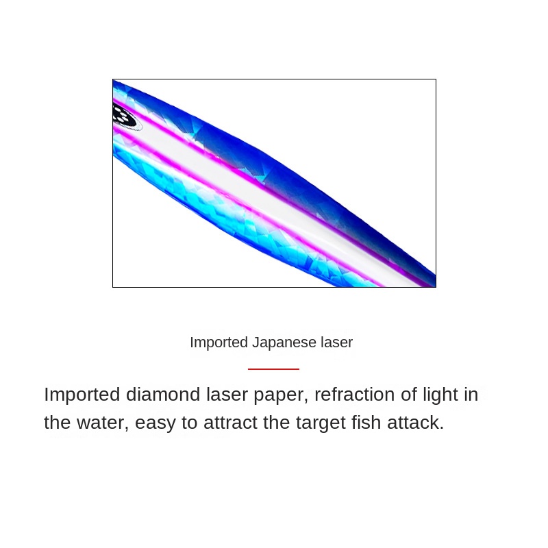 Manufacturer Sea Fishing Fast-Sinking Iron Plate Lure Noctilucent Laser Metal Jig Lead Fish Quick-Pull Artificial Bait Mackerel – Hard Lure – view 4