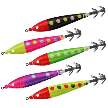 CHEERY Fishing Tackle 2026 New Stainless Steel Squid Cloth Roll No 4 Fully Luminous Double-Layer Umbrella Hook Rocket Squid – Hooks – view 1