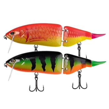 Artificial Hard Bait Lure Plastic Floating Swimbait Hooks 165mm 60g / 135mm 33g Multi-segment Bass Bait 47~60 Colors – Soft Lure – view 1