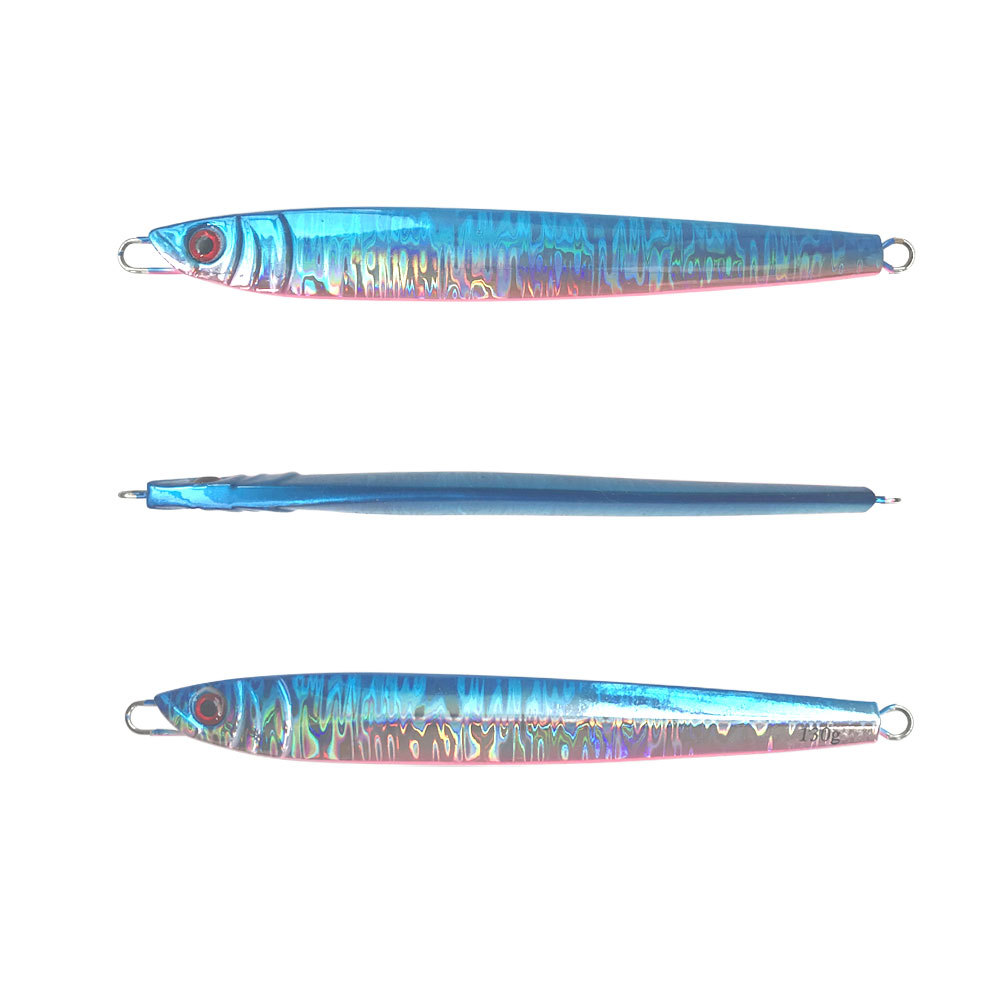 Fast-Sinking Iron Plate Jig Lure Noctilucent Long Strip Quick-Pull 150g/200g Luminous Sea Fishing Artificial Bait – Hard Lure – view 5