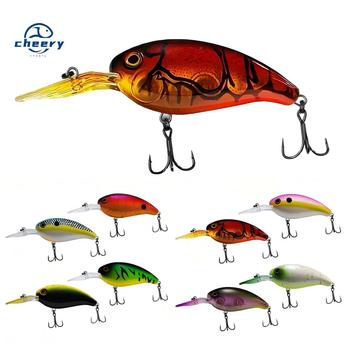 CHEERY Lure 95 cm 17 g Floating Topwater Crankbait Fat Fish Bass Simulation Live Bait Stainless Steel – Popper – view 1