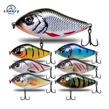 CHEERY Fishing Tackle Stainless Steel Artificial Hard Bait Lure Jerk Bait 6cm/8cm Wholesale Simulation Fake Bait – Hard Lure – view 1