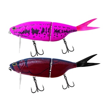 Fishing Tackle Multi-segment Swimbait Floating 200mm 88g Pufferfish Detachable Soft Tail Tongue Plate Stainless Steel – Soft Lure – view 1