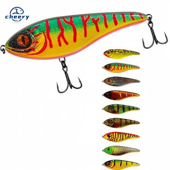 CHEERY Fishing Tackle Live Bait Stainless Steel Slow-Sinking Jerk Bait 150mm 80g Freshwater Bionic Pike – Lure – view 1