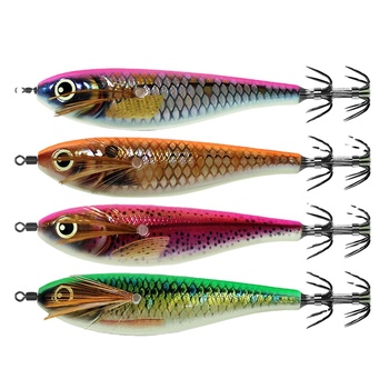 Wooden Shrimp Artificial Hard Bait Night-Luminous Balancing 80mm 107g No Hooks Fishing Lure – Hard Lure – view 1