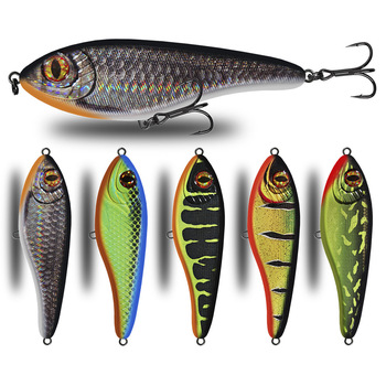 105/12cm Stainless Steel Submersible Gliding Swimming Style European Jerkbait Pike Bionic Artificial Hard Bait – Minnow – view 1