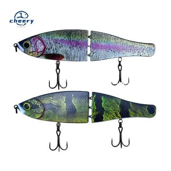 CHEERY 200mm 240mm Multi-segment Large Swimbait Quick Stop 360-degree U-turn Escaping Action Japanese-style Stainless Fish – Soft Lure – view 1