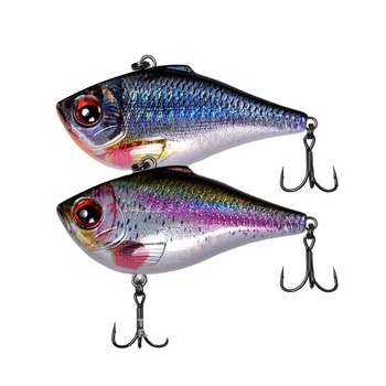 Lure 6cm/7cm Red Fox Freshwater Shaking Hard ABS Full-Column Search Bottom VIB Bass Five-Striped Black Fish – Hard Lure – view 1