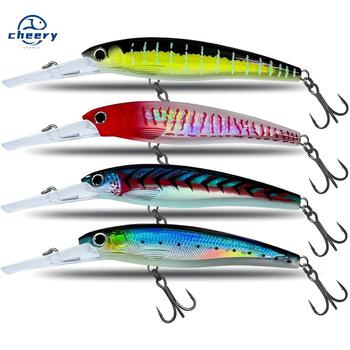 CHEERY Sea Fishing Trolling Live Bait Floating 160mm 75g Stainless Steel Minnow Lure Southern Oil Green Needle Spanish – Minnow – view 1