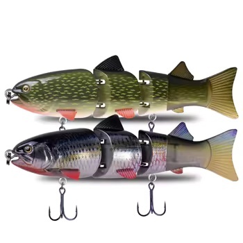 Lure Multi-segment Swimbait Submersible Soft-tail Stainless Steel 215mm 155g Bionic Fishing Lure Hooks Accepting – Soft Lure – view 1
