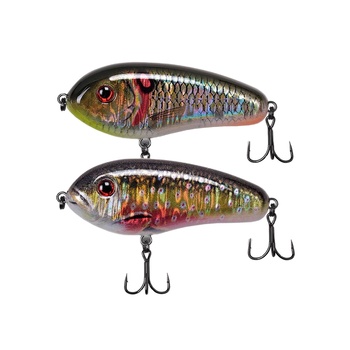 Live Bait 60mm 11g Freshwater Trembling Sinking JERK BAIT Snakehead Mandarin Fish Plastic Fishing Lure With Hooks – Hooks – view 1