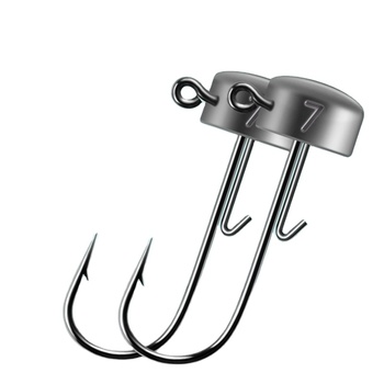 Die-casting Ned Lead Head Hook Bass Fishing Lure Soft Bait Black Pit Mandarin Fish 7g Micro-Object Reinforced Blood Groove River – Soft Lure – view 1