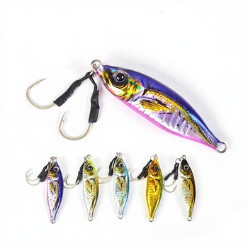 Lure Bait 3D Printed Metal Plate Bio-Imitation Bait 60g 80g Long-Distance Freshwater Saltwater Fishing Bass Perch Lead Fish – Metal Jig – view 1