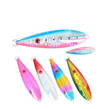 Metal Jig Lure Laser Seven-Color Glow-in-the-Dark Slow-Roll 100g Artificial Hard Bait Sea Fishing Boat Fishing Lead Fish Lure – Metal Jig – view 1