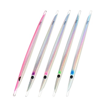 New Style 3D Printed Long UV Metal Artificial Hard Bait Jig Lead for Boat Fishing Tuna 80g 100g in Stock Wholesale – Metal Jig – view 1