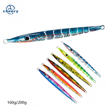 CHEERY Iron Plate Fast-Pull Long-Throw Laser Metal Lead Artificial Hard Bait Fish Lure No Hooks Manufacturer In-Stock – Metal Jig – view 1