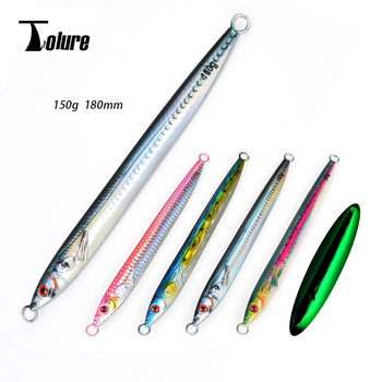 TL 3D Printed 150g Bionic Biomimetic Night-Luminous Fast-Sinking Metal Jig Minnow Lure for Spanish Mackerel and Bass – Metal Jig – view 1