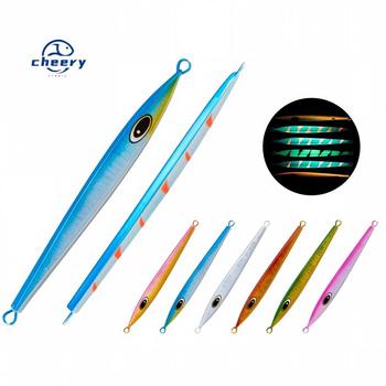 Cheery Glow-in-the-Dark Lure 130g-400g Artificial Hard Bait Boat Sea Fishing Saltwater Fish Slow-Jigging Triangle Diamond Shaped – Metal Jig – view 1