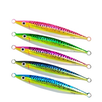 Glow-in-the-Dark 3D-Printed UV Artificial Hard Bait 120g-200g Slow-Rolling Metal Jig Lures for Spanish Mackerel Tuna Bass – Metal Jig – view 1
