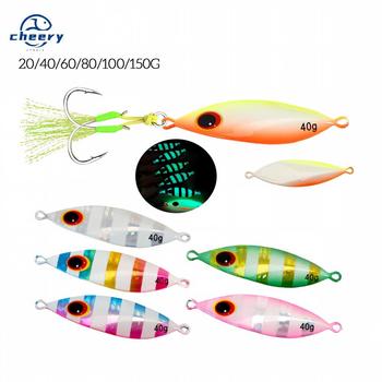 CHEERY Deep-Sea Lure Night-Glow Slow-Rolling Metal Jig Lead Fish 20g-150g Slow-Sinking Sea Boat Fishing No Hooks Artificial Bait – Metal Jig – view 1