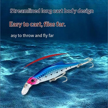 90mm/35g ABS Printed Factory Wholesale In-Stock Sinking Minnow Luminous Eye Laser Hot-Stamping Artificial Hard Bait Fishing Lure – Minnow – view 1
