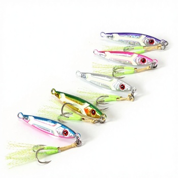 Tuolu Cross-Border Xiaopang Metal Jig Lure Long-Cast Slow-Rolling Noctilucent Laser Hard Bait Fish Bait Without Hooks Wholesale – Metal Jig – view 1